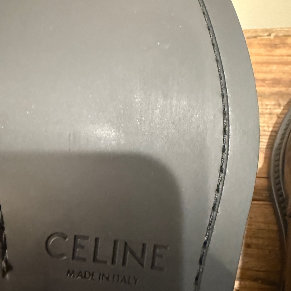 Celine Women’s Brown Leather Loafers with Gold Hardware - Picture 5 of 8